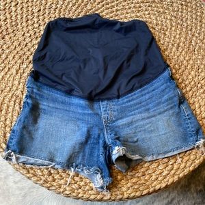 Madewell maternity Jean shorts